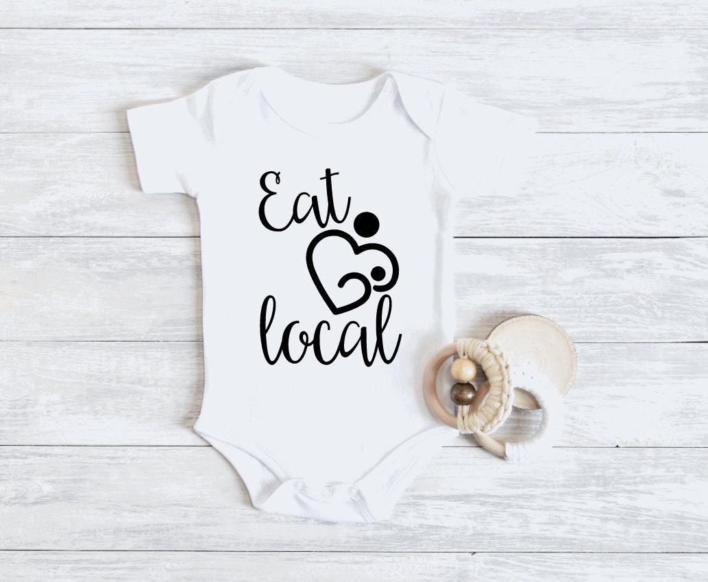 Breastfeeding Onesie® Breastfed Baby Eat Local Baby Onesie Etsy