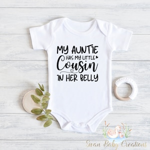 Big Cousin Announcement Bodysuit: Auntie Pregnancy Reveal Shirt