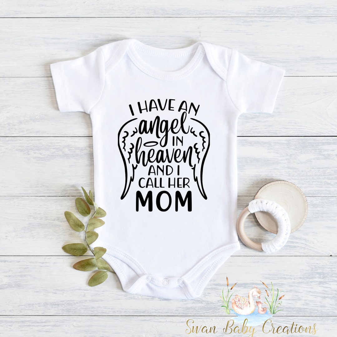 I Have an Angel in Heaven I Call Her Mom, Mother Memorial Loss of Parent in Memory Sympathy Gift ...