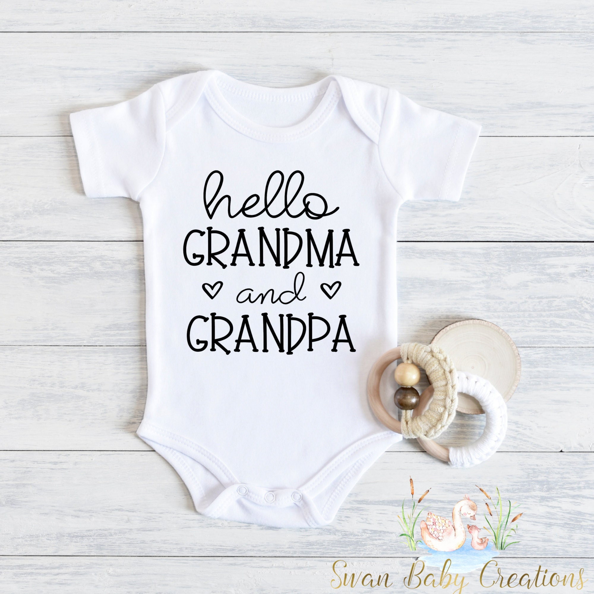 Hello Grandma and Grandpa Announcement , Baby Announcement , Grandparents Pregnancy Announcement, Pregnancy Reveal