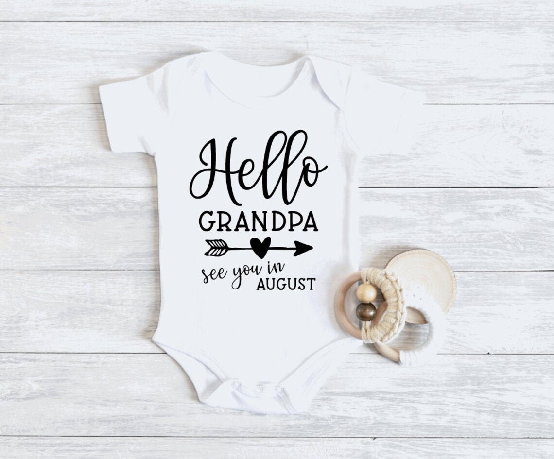 Will You Be My Grandpa Onesie ® Baby Announcement Onesie Etsy