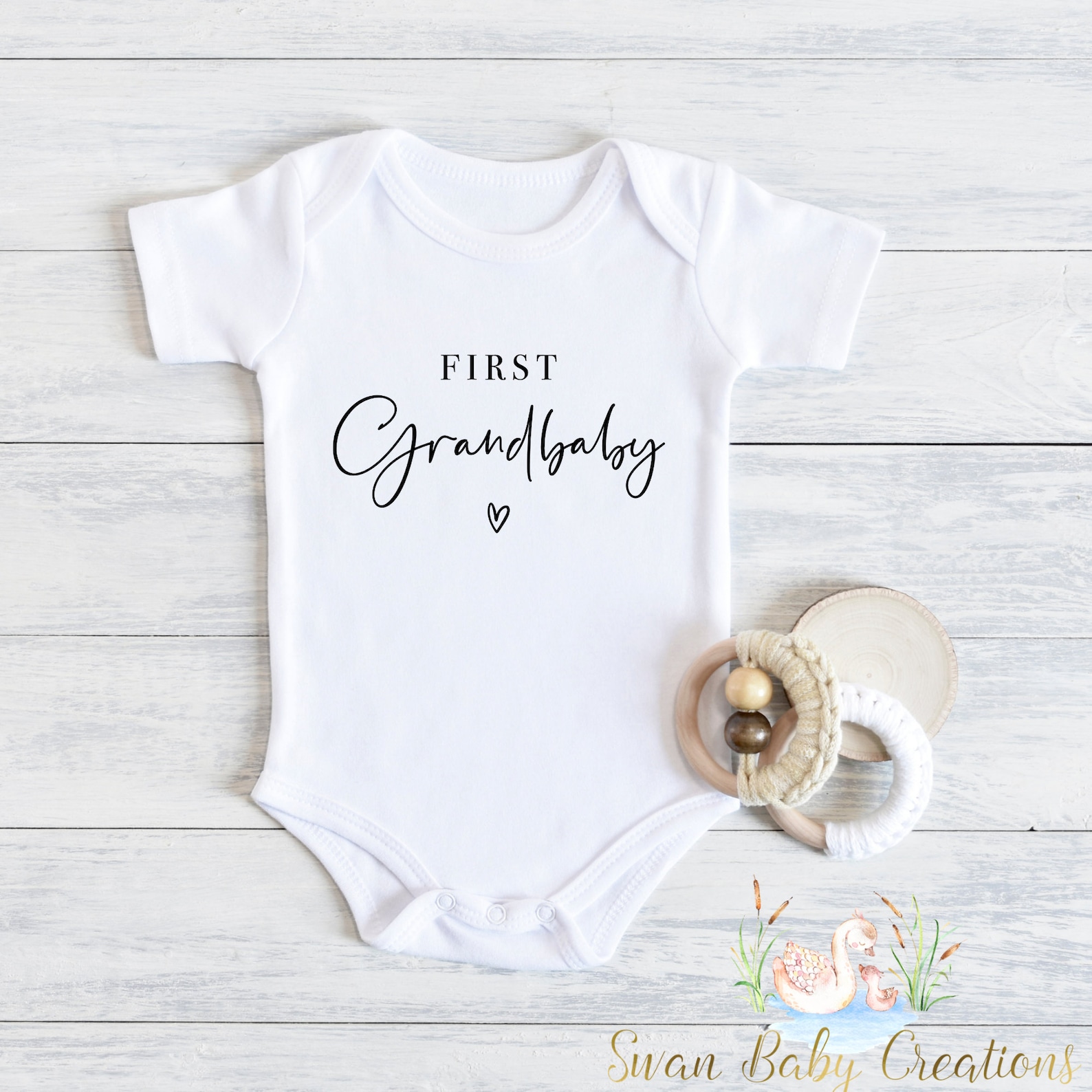 First Grandbaby Coming Soon Onesie® Grandchild Baby Bodysuit Etsy