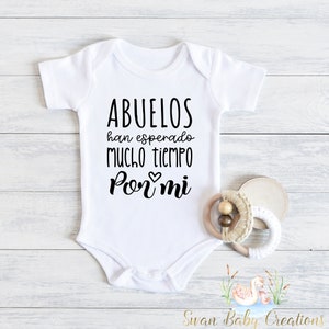 Abuelos han esperado vielo tiempo por mi Großeltern Baby Reveal Spanisch Abuelitos Schwangerschaft anuncio bebé Ankündigung Anuncio de embarazo