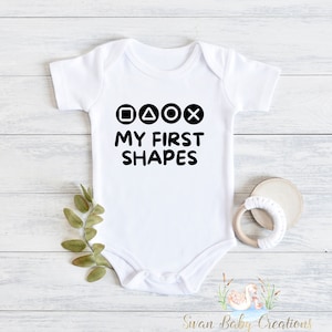 My First Shapes tee®,  Baby Shower, Future Gaming buddy, Gamer Baby Clothes, Video Game, Player 3 Has Entered The Game, Play Station Tee