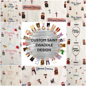 Custom Saint Swaddle Design