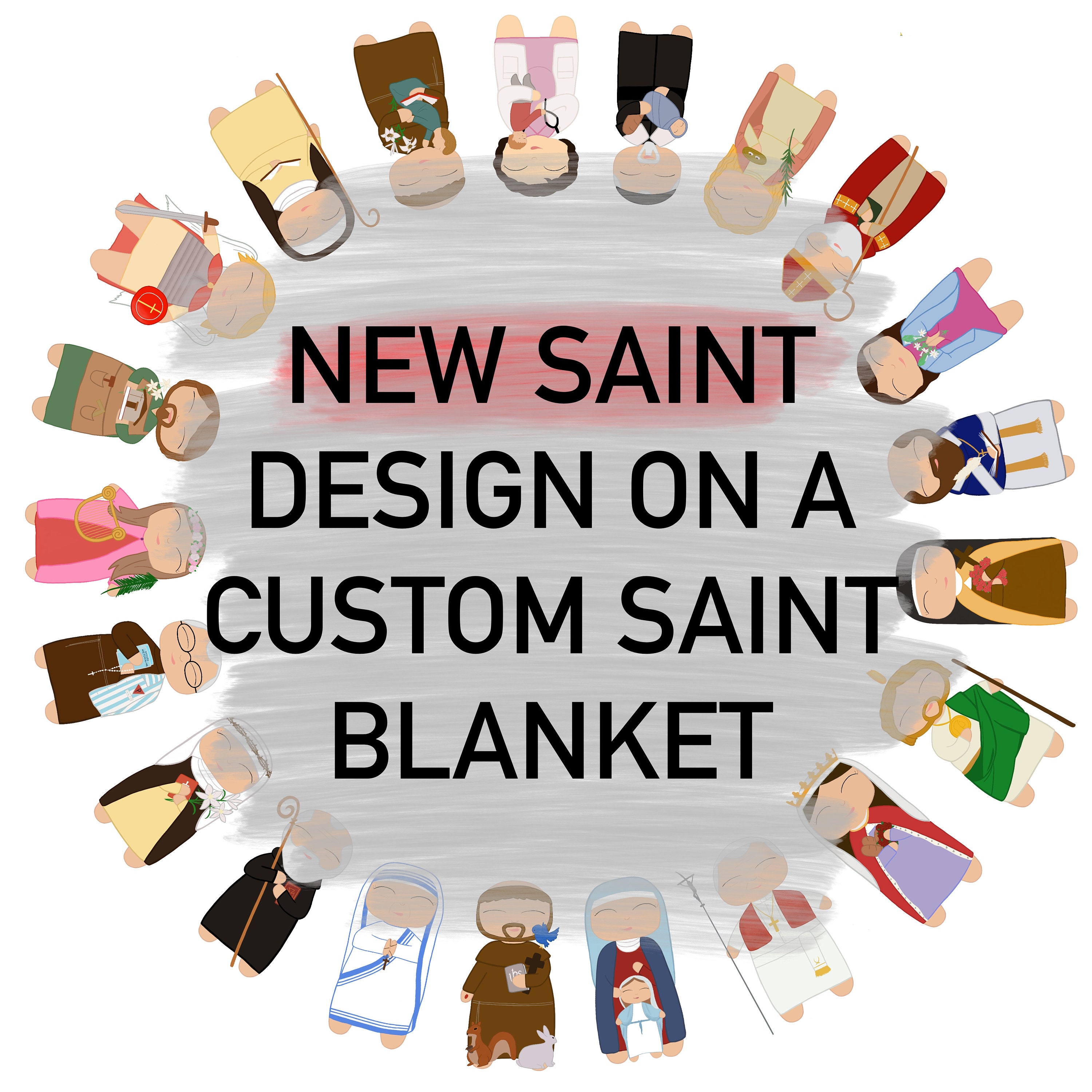 New Saint Design On Custom Blanket
