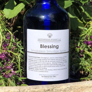Blessing Smokeless Smudge Spray, Smudge Spray, Sage Spray, Negative Energy Spray, Energy Clearing Spray, Spiritual Spray, Meditation Spray