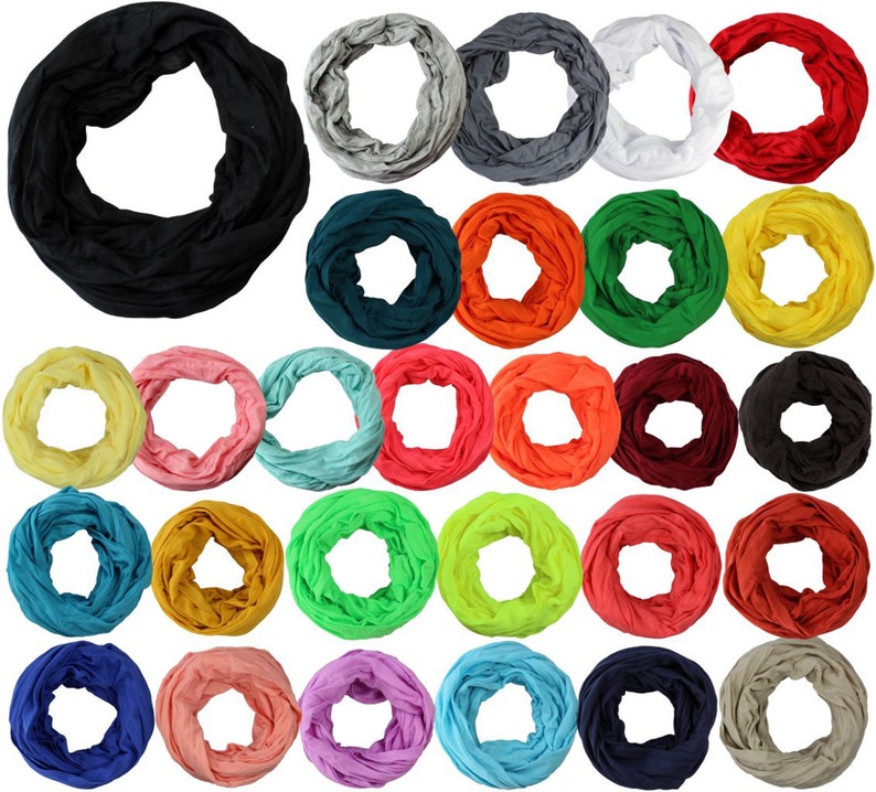 leichter Loop-Schal in vielen Farben Bild 1
