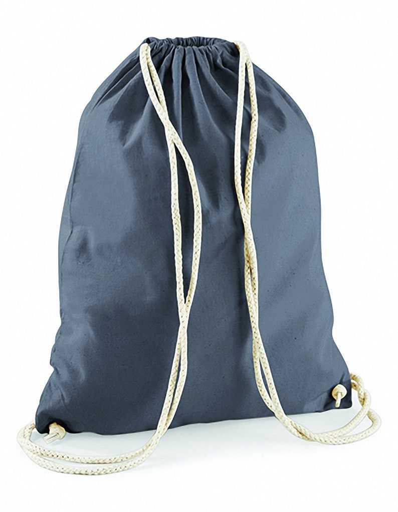 Turnbeutel Baumwolle zum Bedrucken, gymsack, Sporttasche einfarbig, 100 % Baumwolle, viele verschiedene Farben graphitegrey