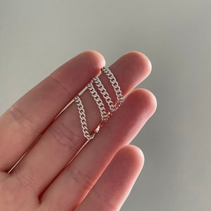 Handmade Curb Chain Ring / Sterling Silver or 14k Gold Fill