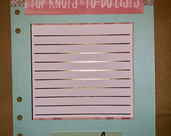 A5 Re-Writable Planner Divider