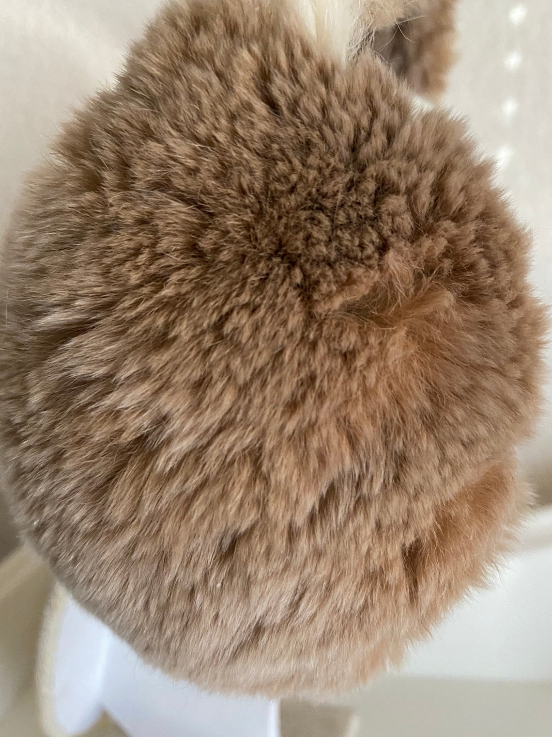 Set Di 6 Pompon In Pelliccia Sintetica Extra Large - Diametro 12 Cm, Con Anello, Per Decorazioni