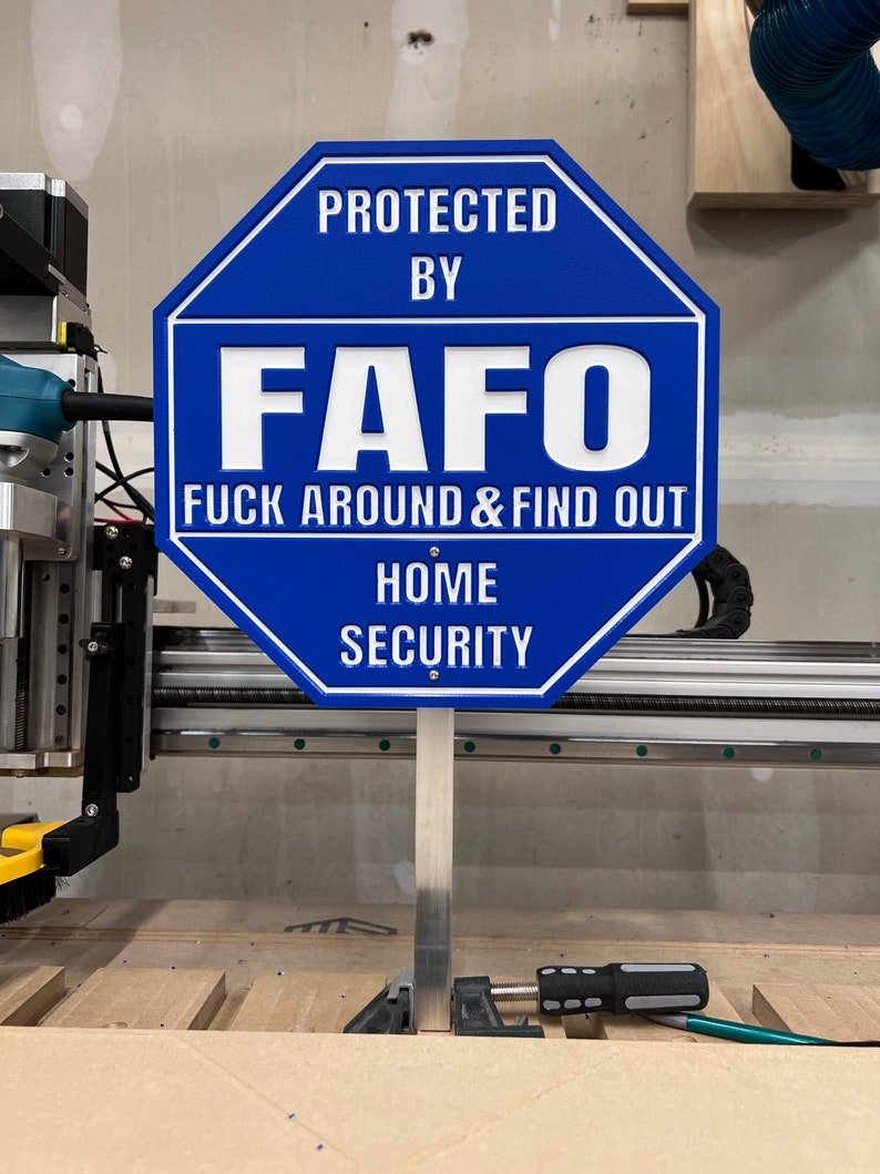 FAFO Home Security Sign Etsy