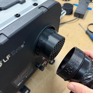 75mm Diesel Heater Air Inlet Adapter • Recirculation Intake Duct • 3D Printed Heater Accessory for Tents, Ice Shacks, Vanlife & Camping