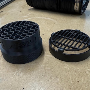 75 mm Lufteinlassadapter für Ölzubereitung • Umluftkanal • 3D gedrucktes Zubehör für Zelte, Eishütten, Vanlife & Camping