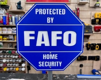 HOA Friendly FAFO Home Security Sign