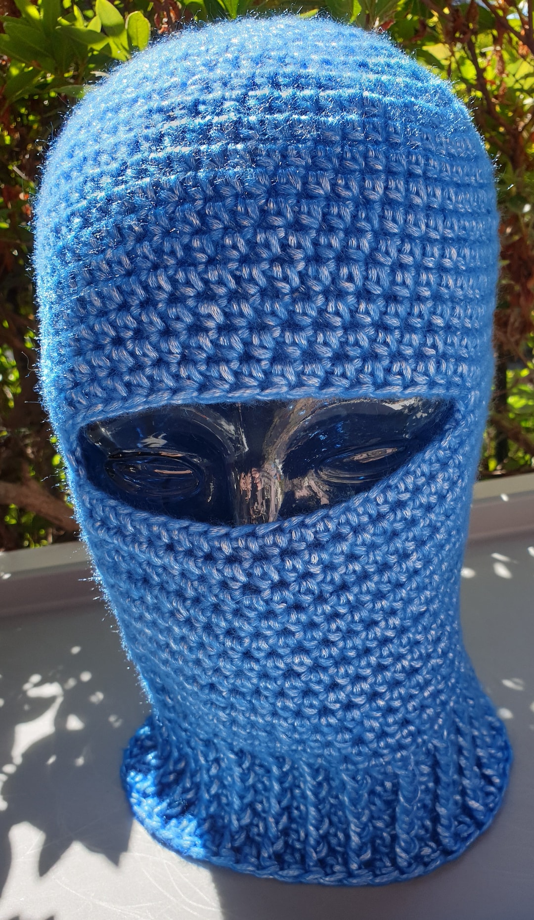 Stylish, Unisex, Hand Crocheted, Gorgeous Sky Blue Ski Mask or