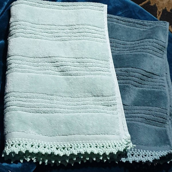 Knitted Hand Towels Etsy