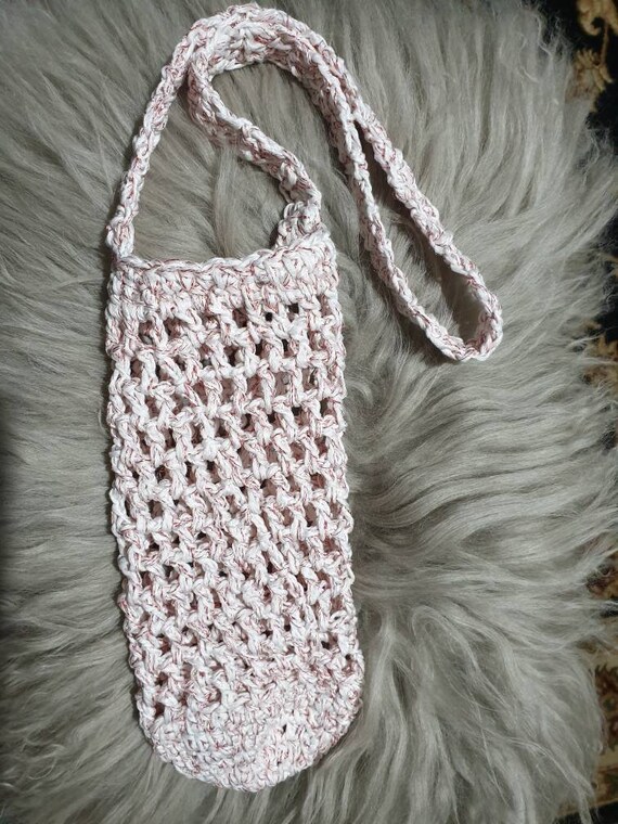 crochet bottle bag
