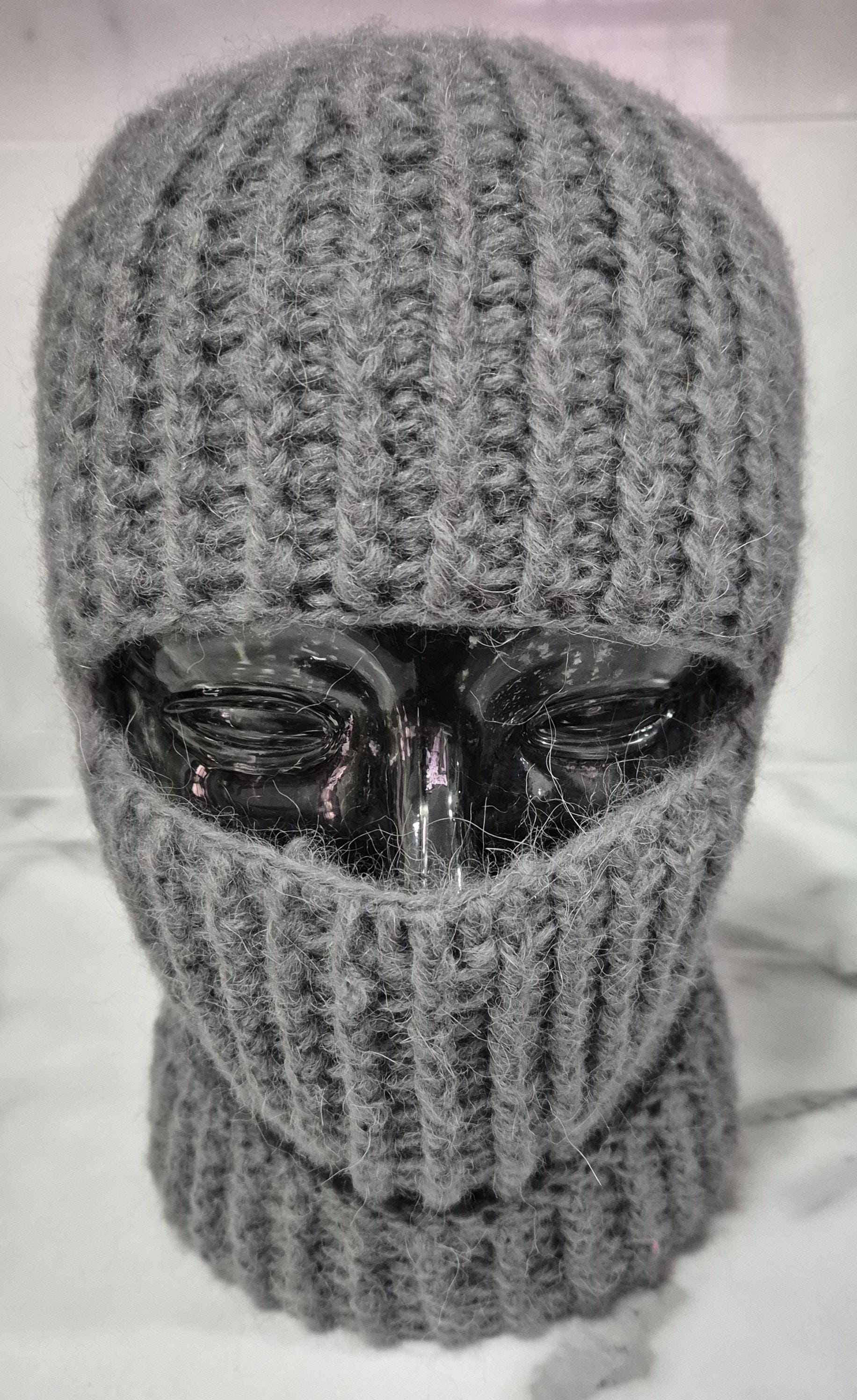 Stylish, Unisex, Steel Grey Acrylic Mohair Mix Yarn, Crochet Ski