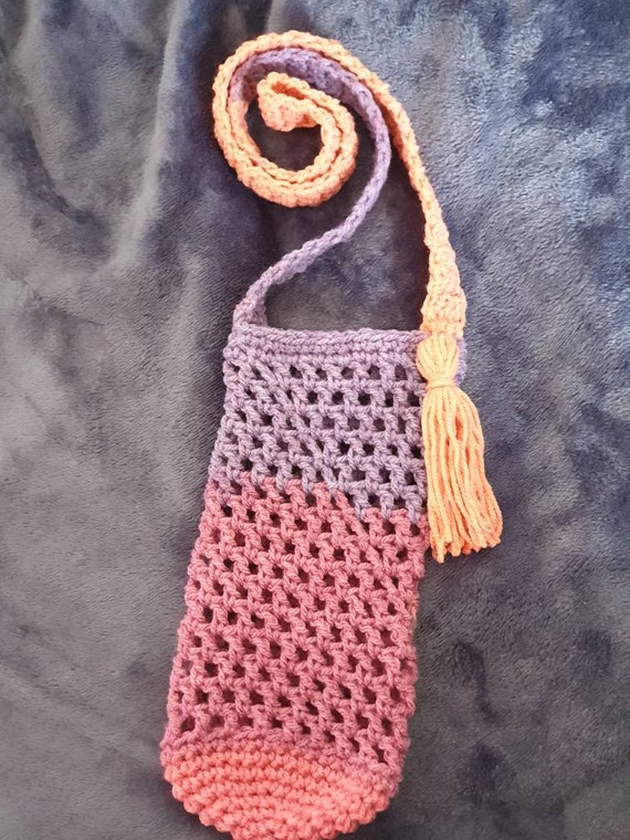 crochet bottle bag