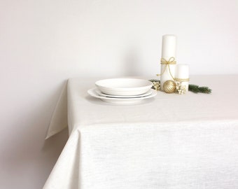 Linen tablecloth  square, rectangular,Linen home decor, Natural Linen tablecloth,Custom size linen tablecloth