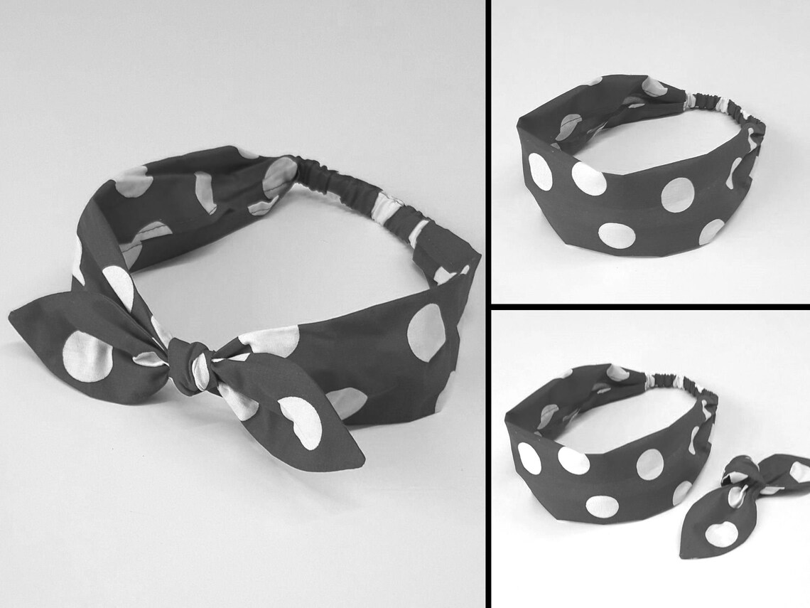 Headband Yellow Pin up headband Boho headband Retro Etsy