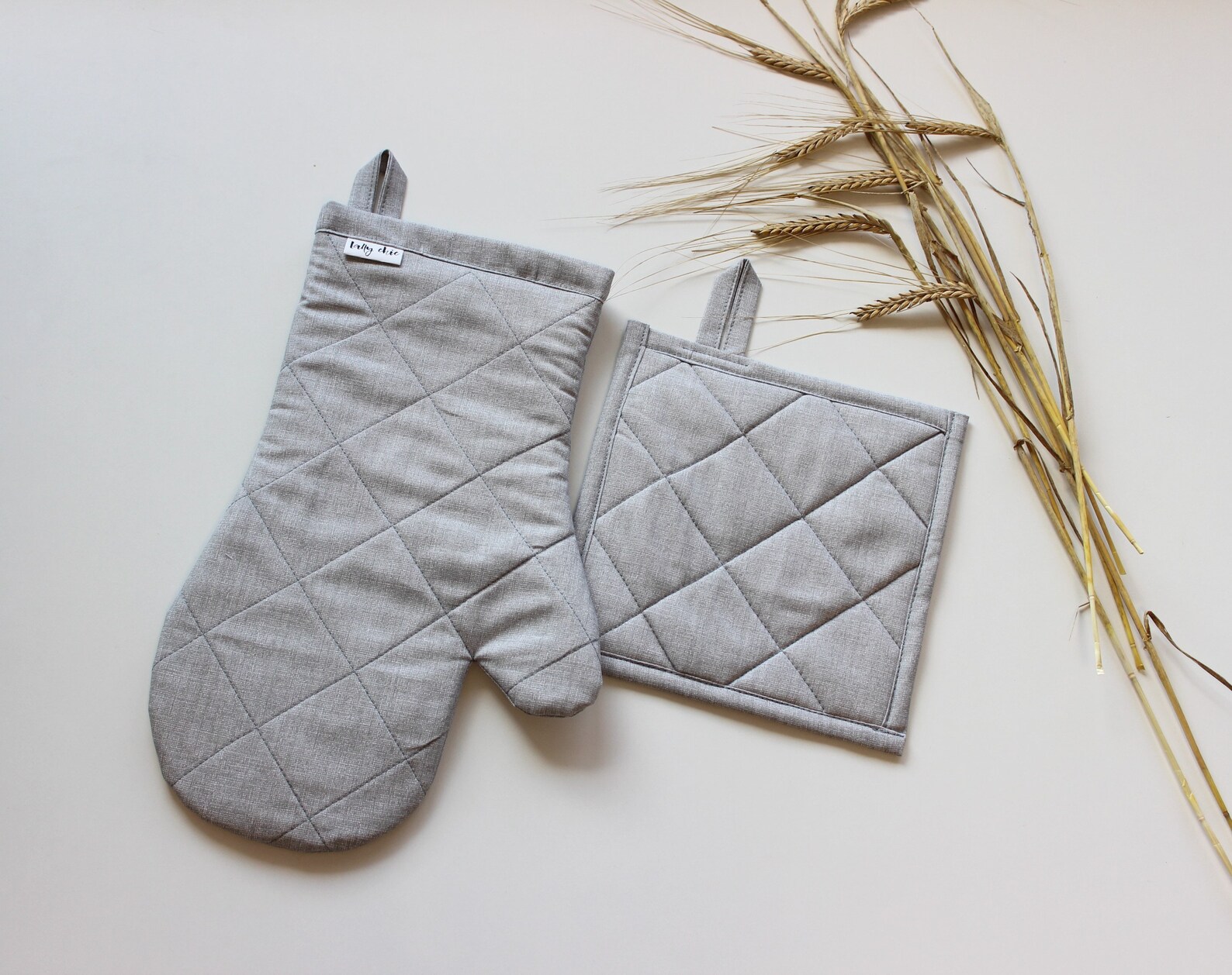 Guanti Da Forno In Cotone Rivestiti Argento - Resistenti Al Calore, Per Cucina, Barbecue E Forno - Foto 5