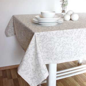 tablecloth SPARKLING CHRISTMAS square | rectangular,circle | Christmas home decor | Sparkling christmas tablecloth | Custom size tablecloth