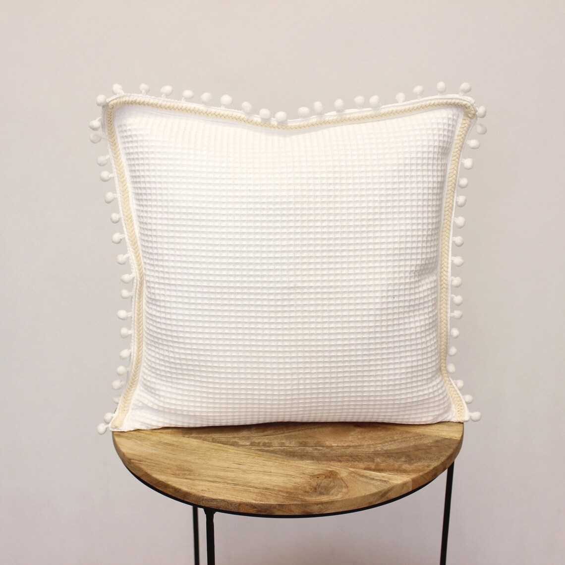 Waffle Pillow Cover /Cotton pillow cover / Pillow Etsy