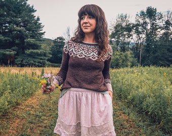 Calyx Sweater PDF Knitting Pattern