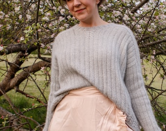 STOOK - PDF knitting pattern- sweater pattern - jumper pattern - pullover pattern - knit pattern - top down sweater pattern - DK pattern