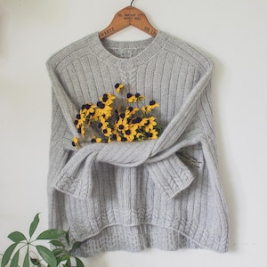 STOOK - PDF knitting pattern- sweater pattern - jumper pattern - pullover pattern - knit pattern - top down sweater pattern - DK pattern