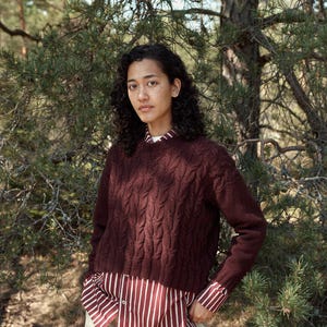 Saunseray Sweater - PDF Knitting Pattern - Sweater Pattern - Pullover Pattern - Jumper Pattern - Cable Knitting - Cable Knit Sweater Pattern