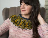 Mila Sweater - PDF Knitting Pattern - Yoke Sweater - Sweater Pattern - Jumper Pattern -Pullover Pattern-Fair Isle Pattern-Colorwork Knitting