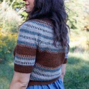 PDF Knitting Pattern - Brick Lane Sweater - Yoke Sweater - Sweater Pattern - Fair Isle Knitting Pattern - Jumper Pattern - Pullover Pattern