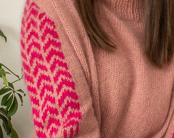 BREIEN PATROON - Strilka Trui - PDF Breipatroon - Truipatroon - Pulloverpatroon - Intarsia - Kleurwerk - Truipatroon