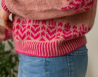 BREIEN PATROON - Strilka Trui - PDF Breipatroon - Truipatroon - Pulloverpatroon - Intarsia - Kleurwerk - Truipatroon