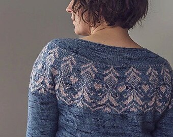 KNITTING PATTERN - Noelle Pullover - PDF knitting pattern - sweater pattern - jumper pattern - digital pattern - instant download knitting