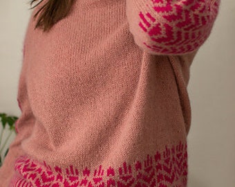 BREIEN PATROON - Strilka Trui - PDF Breipatroon - Truipatroon - Pulloverpatroon - Intarsia - Kleurwerk - Truipatroon