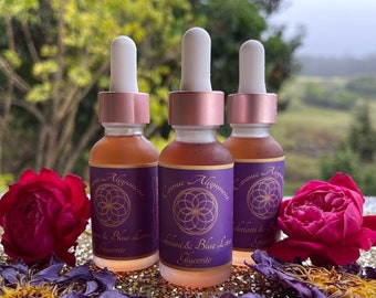 Rose & Blue Lotus Glycerite: Sacred Elixir - Alcohol Free