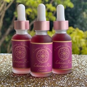 Rose Glycerite / Lokelani Rose Glycerite / Rose Extract / Alcohol free Rose Tincture / Heart Opener / Rose Elixir