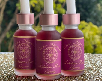 Rose Glycerite / Lokelani Rose Glycerite / Rose Extract / Alcohol free Rose Tincture / Heart Opener / Rose Elixir