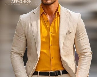 Custom Linen Suit | Lightweight Summer Wedding Outfit