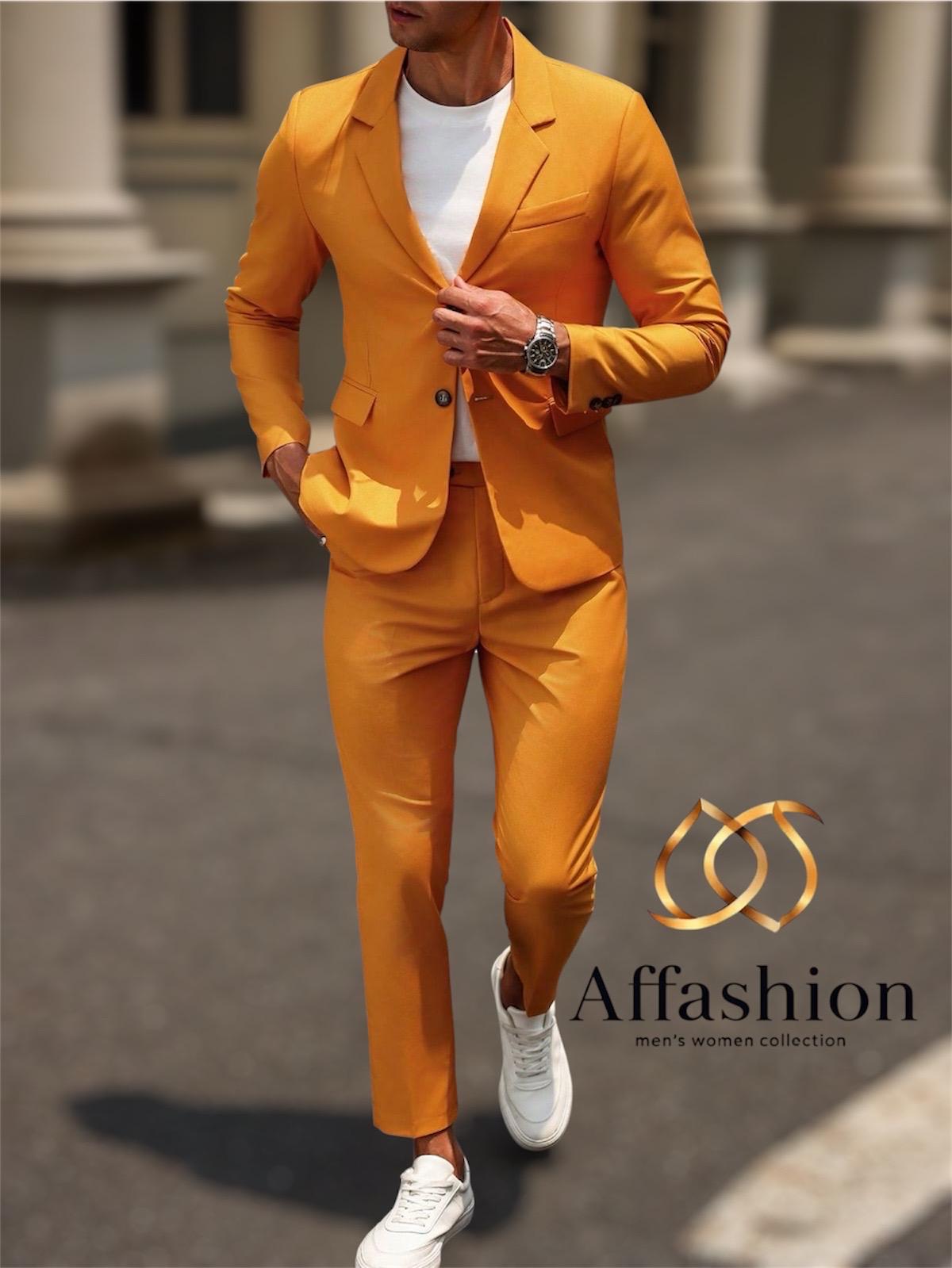 open lace back dress Burnt Orange Linen Trouser main image 0