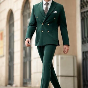 Minimalist Terracotta Suit | Eco Fabric Option | Stylish Men’s 2-Piece Suit for Special Occasions