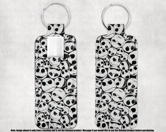 Horror Chapstick Keychain Holder,  NBC Keychain, Nightmare Jack Keychain Chapstick