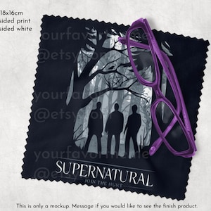 SPN Supernatural Sam Dean Winchester Lens Cloth Glass Cleaning Cloth Join the Hunt (LC04)