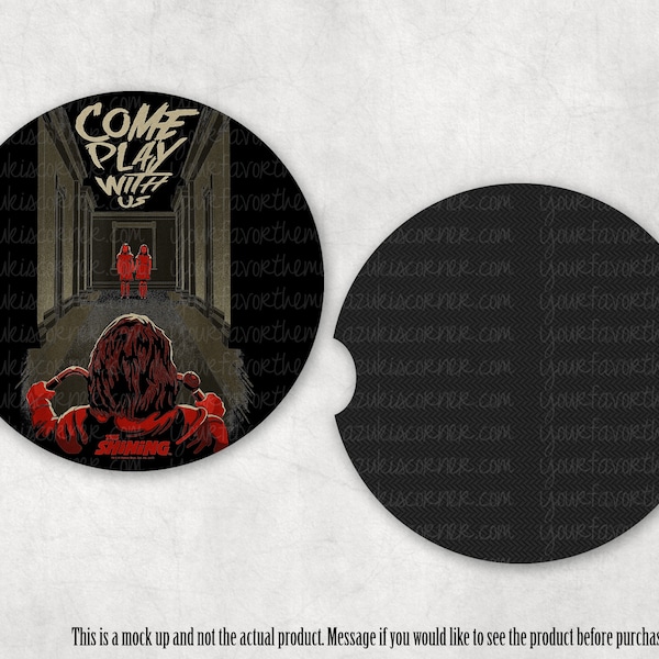 Horror Movies Car Coasters, Horror Coaster, Classic Horror Movie, Overlook Hotel - Come Play with Me