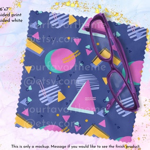 Retro 90s Groovy Lens Cloth, Glass Cleaning Cloth | Microfiber Cloth